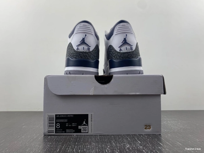 HYPE Jordan Navy 3 CT8532-140 Air Midnight 0814
